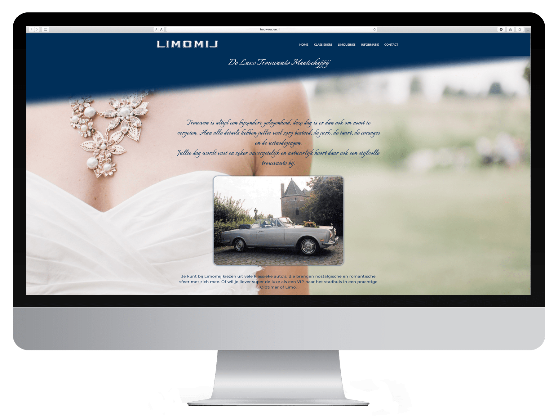 limomij trouwwagen trouwauto nieuwe website vergelijk pc makeover